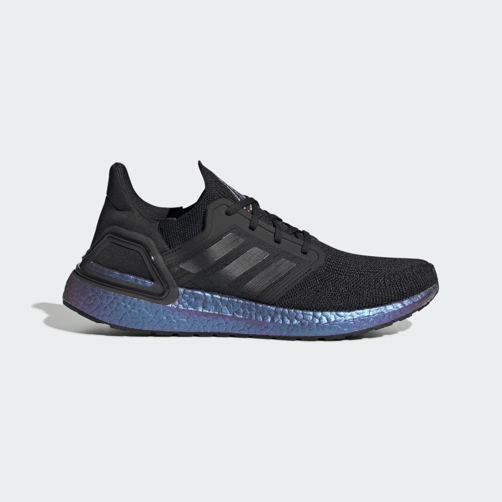 Adidas Men's Ultraboost 20 Running Shoes Black/Blue Purple Ireland EG1341